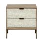 Nerida Bone Inlay Bedside Table