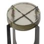 Glenthorpe Brick Glass Accent Table