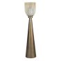 Southbourne Smoked Gold Floor Hurricane 80cm
