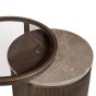 Belvedere Royal Gold Set of 2 Nesting Side Tables