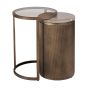 Belvet Royal Gold Set of 2 Nesting Side Tables by Ora Designs | Style Our Home