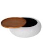 Gensen Ottoman in Oatmeal Large 100cm