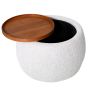 Gensen Ottoman in Oatmeal Small 70cm