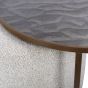 Driftwood Ripple Coffee Table & Nesting Pouffe