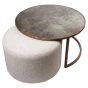 Atlas Coffee Table & Knotted Pouffe