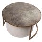 Atlas Coffee Table & Knotted Pouffe