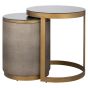 Bloomville End Table Set of 2 Incl. Glass
