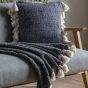 Wovenano Throw with Tassels Black by Gallary Living | Style Our Home