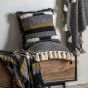 Wovenano Throw with Tassels Black