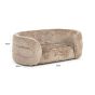 Pet bed Bingo taupe chenille (Bergen 104 taupe chenille) by  Richmond Interiors | Style Our Home