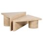 Fictus Faux Travertine Coffee Table Set of 2 by Richmond Interiors | Style Our Home