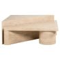 Fictus Faux Travertine Coffee Table Set of 2