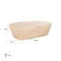 Fictus 125cm Faux Travertine Coffee Table