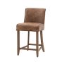 Tarnaro Bar Stool Brown Leather (2pk)