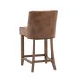 Tarnaro Bar Stool Brown Leather (2pk)