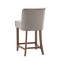 Tarnaro Bar Stool Grey Linen (2pk)