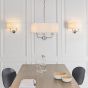Nixano 3 Pendant Light Bright Nickel by Gallary Living | Style Our Home
