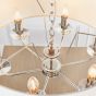 Nixano 6 Pendant Light Bright Nickel