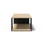 Albi Light Oak / Black Metal Coffee Table | Style Our Home
