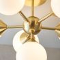 Oscano 6 Ceiling Light Brushed Gold