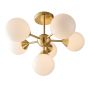Oscano 6 Ceiling Light Brushed Gold