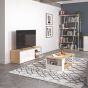 Albi Light Oak / White Metal Tv Stand 145 | Style Our Home
