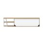 Albi Light Oak / White Metal Tv Stand 190 | Style Our Home
