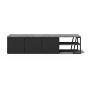 Albi Concrete / Black Metal Tv Stand 190 | Style Our Home
