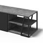Albi Concrete / Black Metal Tv Stand 190 | Style Our Home
