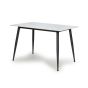 Highgrwick 1.2m White Marble Effect Ceramic Dining Table