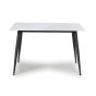 Highgrwick 1.2m White Marble Effect Ceramic Dining Table