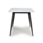 Highgrwick 1.2m White Marble Effect Ceramic Dining Table
