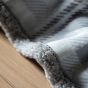 Tartano Sherpa Throw Grey