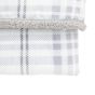 Tartano Sherpa Throw Grey