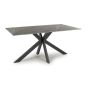 Highgrwick 1.6m Grey Marble Effect Ceramic Dining Table