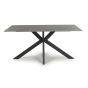 Highgrwick 1.6m Grey Marble Effect Ceramic Dining Table