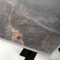 Highgrwick 1.6m Grey Marble Effect Ceramic Dining Table