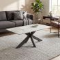Helmsbrook White Marble Effect Ceramic Coffee Table by Shankar | Style Our Home