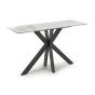 Montrfield White Marble Effect Ceramic Console Table