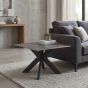 Huxlstone Grey Marble Effect Ceramic End Table by Shankar | Style Our Home
