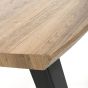 Huxlstone Wood Effect Curved Edge End Table