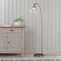 Hansano 1 Floor Light Brushed Silver by Gallary Living | Style Our Home