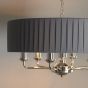 Highclano 6 Pendant Light Nickel,Charcoal