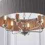 Highclano 6 Pendant Light Nickel,Charcoal