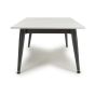 Helmsbrook White Marble Effect Ceramic Coffee Table Size