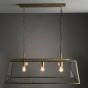 Hurstano 3 Pendant Light Antique Brass