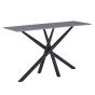 Harborlyn Grey Wood Grain Effect Ceramic Console Table