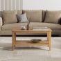 Ekero Oak Coffee Table With Shelf by Hertiance Furniture | Style Our Home