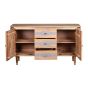 Ashgrove Acacia Wood 2 Doors 3 Drawers Sideboard