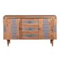 Ashgrove Acacia Wood 2 Doors 3 Drawers Sideboard by Karvello Designs | Style Our Home